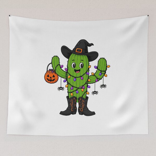 Item preview, Spooky Desert Cowboy Cactus Halloween Witch Hat designed and sold by chattsuede.