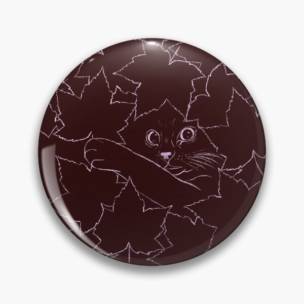 Item preview, Cat hiding in leaves designed and sold by popdaydreams.
