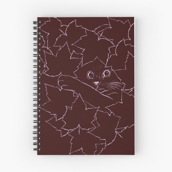 Item preview, Cat hiding in leaves designed and sold by popdaydreams.