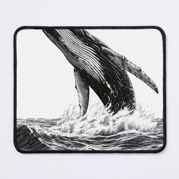 Item preview, Majestic Breaching Humpback Whale Ocean Graphic designed and sold by TrendyGalaxy.