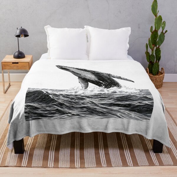 Item preview, Majestic Breaching Humpback Whale Ocean Graphic designed and sold by TrendyGalaxy.