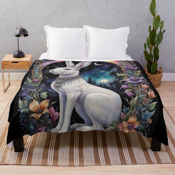 Item preview, Beautiful Beasties Moon Hare designed and sold by UnicornAndRaven .