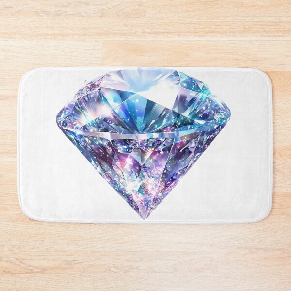 Item preview, Sparkling Cosmic Diamond Crystal Gemstone Watercolor Art designed and sold by KLSRAJ.