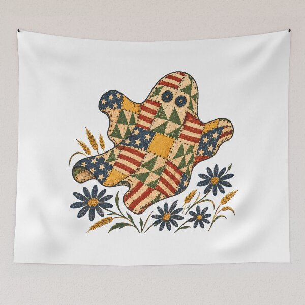 Item preview, Primitive Americana Patchwork Ghost Country Cottagecore Cozy designed and sold by chattsuede.