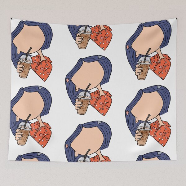 Item preview, Coraline drinking coffee designed and sold by wingoo22.