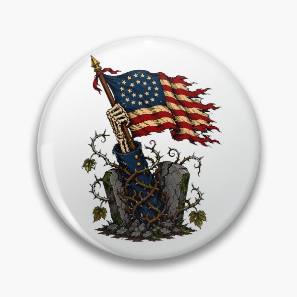 Item preview, Civil War Soldier Skeleton Patriotic Gothic Grave designed and sold by chattsuede.