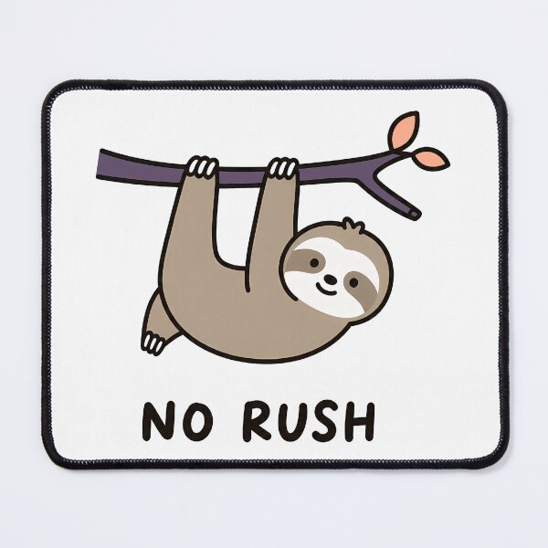 Item preview, No Rush Cute Sloth designed and sold by ianm1028.