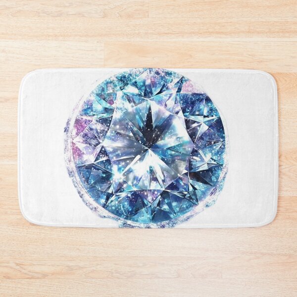 Item preview, Sparkling Cosmic Blue Diamond Crystal Gemstone Art designed and sold by KLSRAJ.