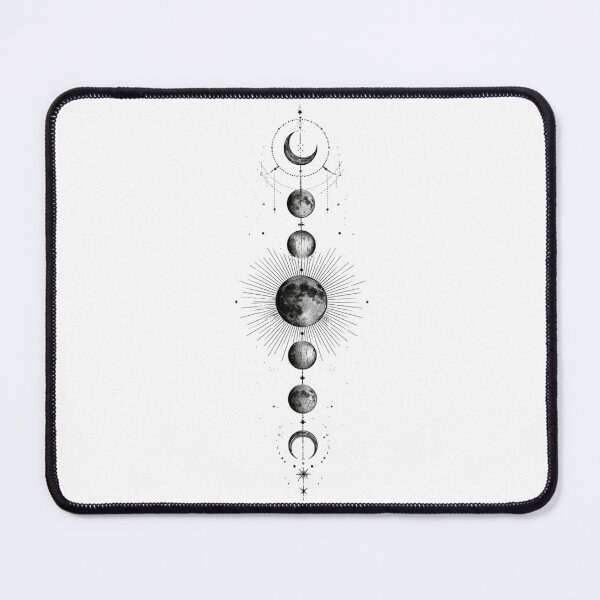 Item preview, Geometric Moon Phases Alignment Line Art Vector designed and sold by TrendyGalaxy.