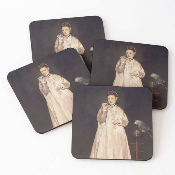 Item preview, WOMAN WITH A PARROT BY ÉDOUARD MANET (1866) designed and sold by humbleserf.