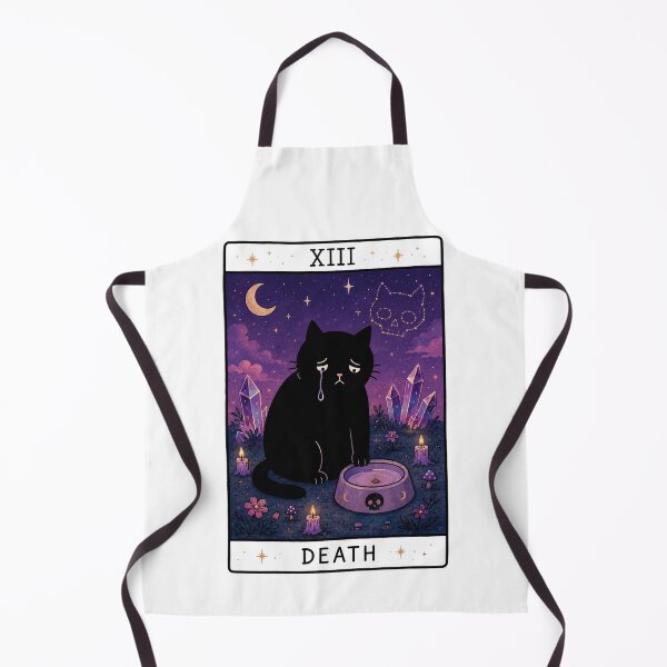 Item preview, Death Tarot Card Black Cat designed and sold by MonkiFlipp.