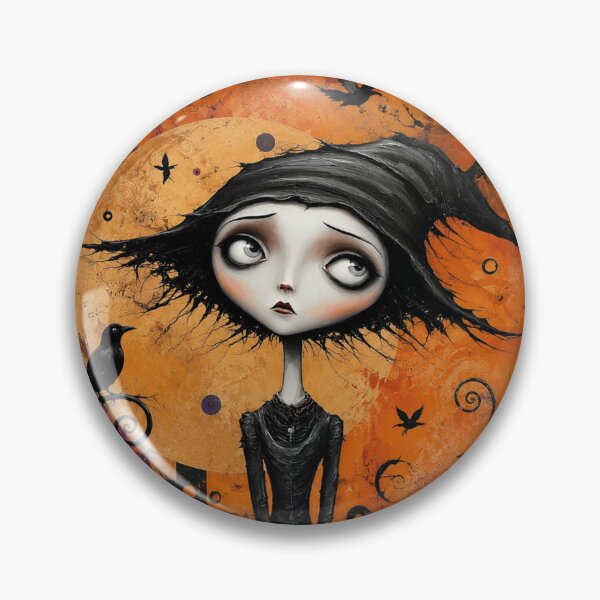 Item preview, Witch with Ravens Halloween Art designed and sold by etherumi.