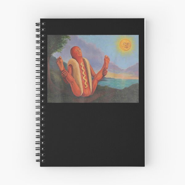 Item preview, Sunning Hotdog in The Sun Funny Hot Dog Yoga designed and sold by leevekaArt.