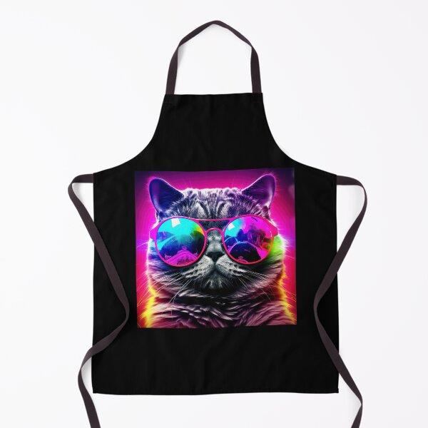 Item preview, Vibrant Neon-Colored Cool Cat With Pink Sunglasses designed and sold by DEC02.