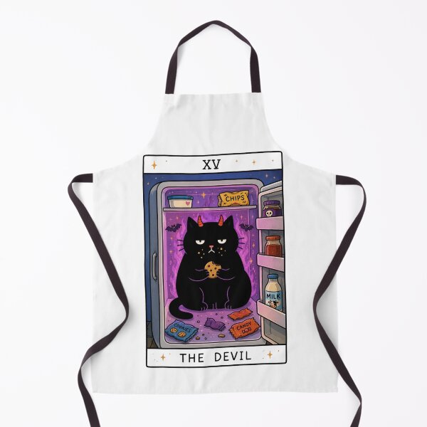 Item preview, The Devil Tarot Card Black Cat designed and sold by MonkiFlipp.