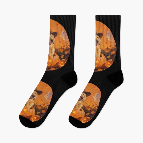 Item preview, Golden Retriever Witch Halloween | Spooky Pumpkin Dog designed and sold by cr6zym1nd.