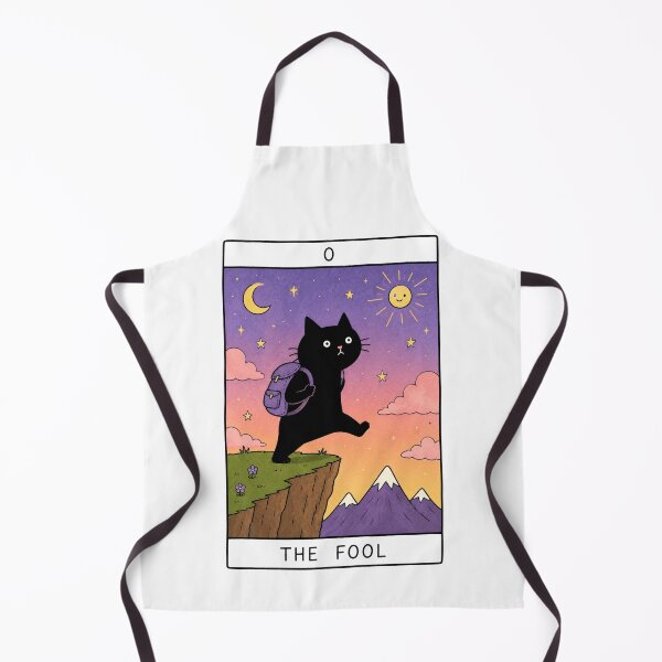 Item preview, The Fool Tarot Card Black Cat designed and sold by MonkiFlipp.