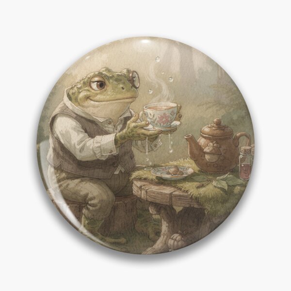 Item preview, Toad Tea Sommelier Judging the Morning Dew designed and sold by PictorialWhimsy.