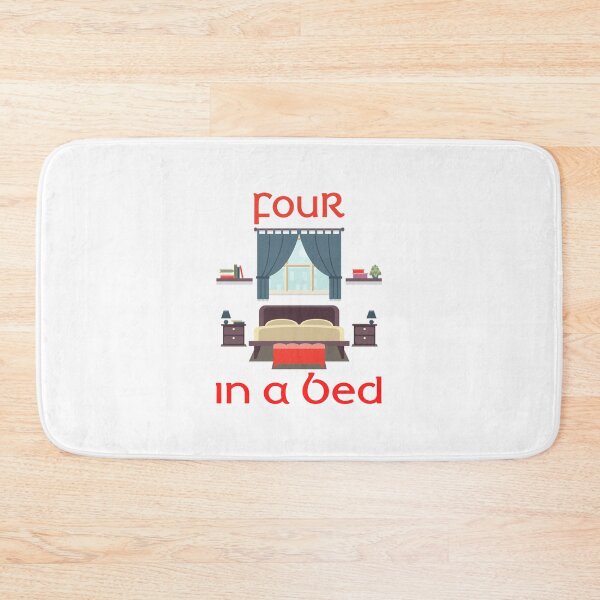 Item preview, Four In A Bed III (on White) designed and sold by PawsitiveMum3.