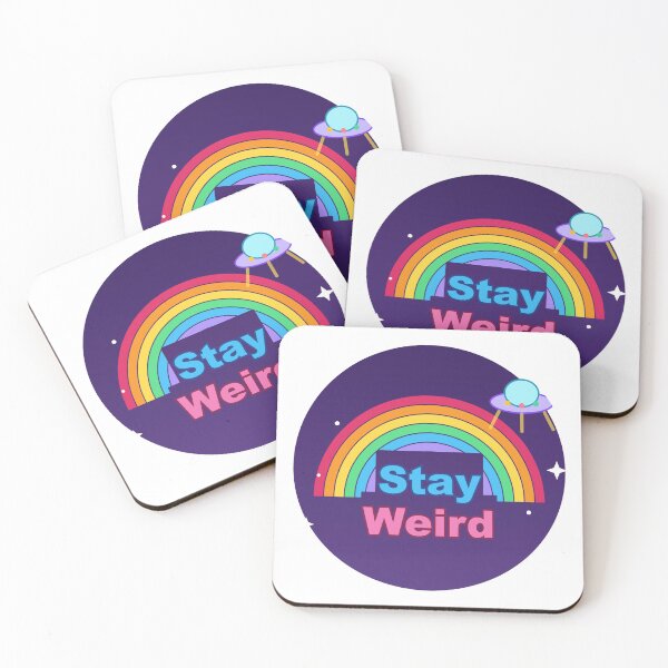 Item preview, Stay Weird – Rainbow Space Adventure designed and sold by Kushwaha18.