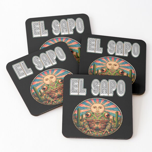 Item preview, El Sapo Psychedelic Toad Sun Desert Cactus El Sapo Trippy Toad Psychedelic Art Desert Sun  designed and sold by Jt41.