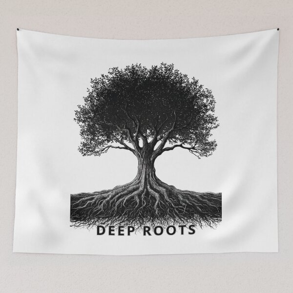 Item preview, Cosmic Tree of Life with Deep Roots Vector Art designed and sold by TrendyGalaxy.
