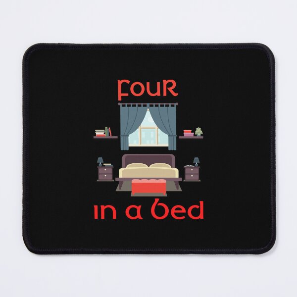 Item preview, Four In A Bed III (on Black) designed and sold by PawsitiveMum3.