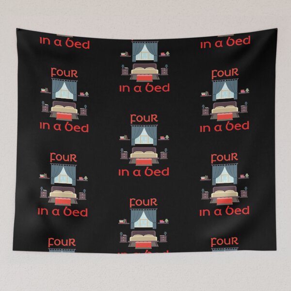 Item preview, Four In A Bed III (on Black) designed and sold by PawsitiveMum3.