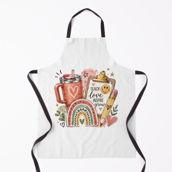 Item preview, Teach Love Inspire Grow Teacher Appreciation Rainbow Design designed and sold by BrewmarkStudio.