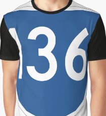 Australian State Route 136 | Australia Highway Shield Sign Graphic T-Shirt