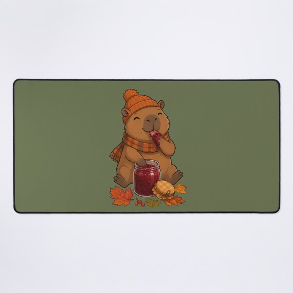 Item preview, Autumn Capybara Cranberry Jam designed and sold by Ivy-Triggs.