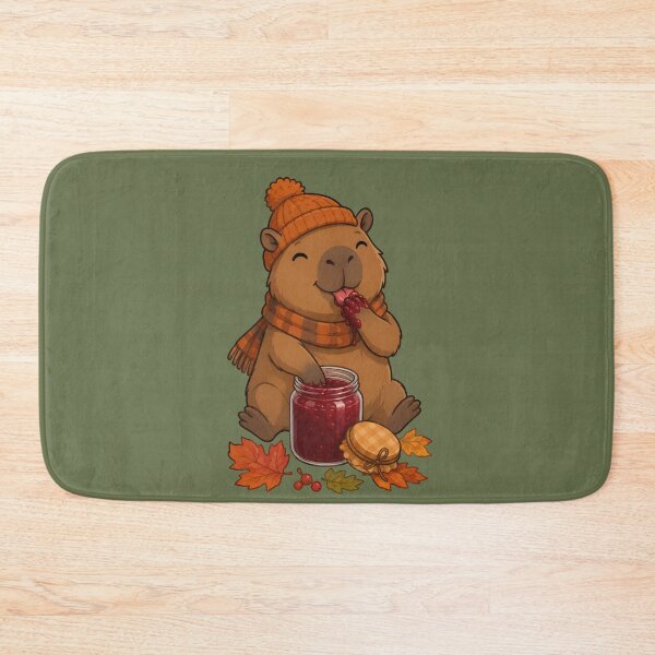 Item preview, Autumn Capybara Cranberry Jam designed and sold by Ivy-Triggs.