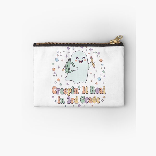 Item preview, Creepin It Real In 3rd Grade Cute Retro Ghost Teacher Student Halloween T-Shirt designed and sold by KreatoLab.