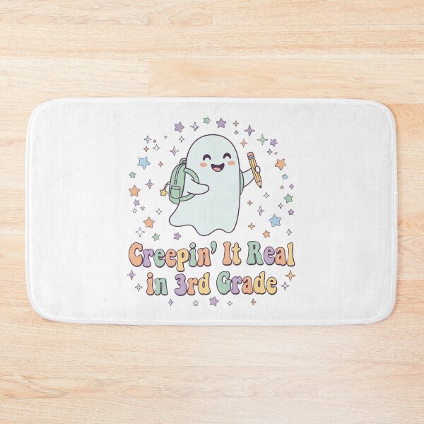 Item preview, Creepin It Real In 3rd Grade Cute Retro Ghost Teacher Student Halloween T-Shirt designed and sold by KreatoLab.