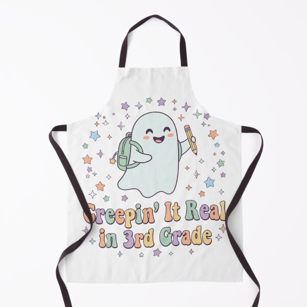 Item preview, Creepin It Real In 3rd Grade Cute Retro Ghost Teacher Student Halloween T-Shirt designed and sold by KreatoLab.