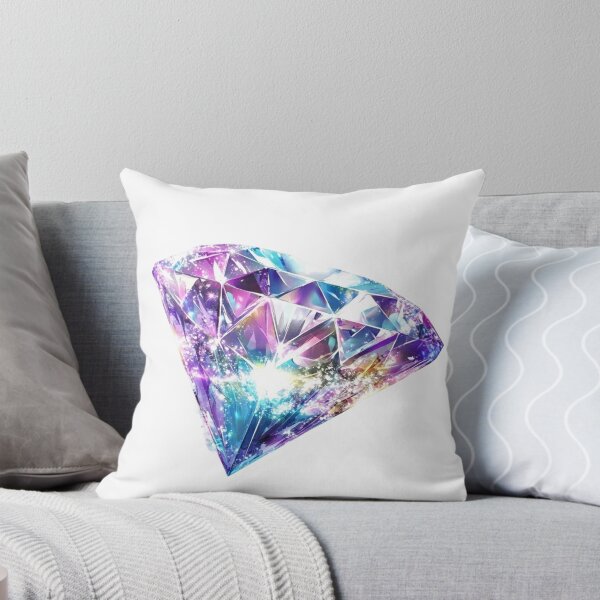 Item preview, Sparkling Purple Diamond Gemstone Watercolor Art designed and sold by KLSRAJ.