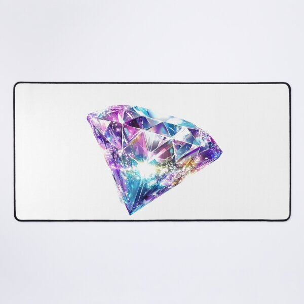 Item preview, Sparkling Purple Diamond Gemstone Watercolor Art designed and sold by KLSRAJ.