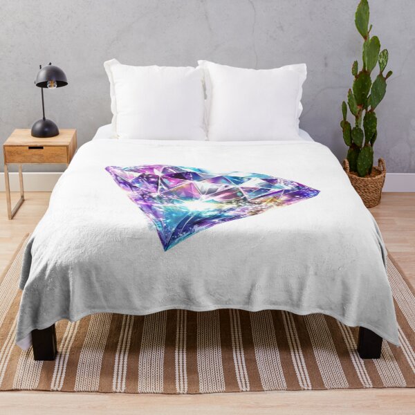 Item preview, Sparkling Purple Diamond Gemstone Watercolor Art designed and sold by KLSRAJ.