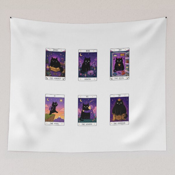 Item preview, Black Cat Tarot Cards Collection designed and sold by MonkiFlipp.