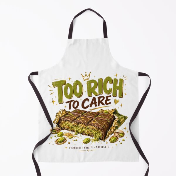 Item preview, Too Rich to Care | Luxury Dubai Chocolate Pistachio Design designed and sold by UUniqueIImprint.