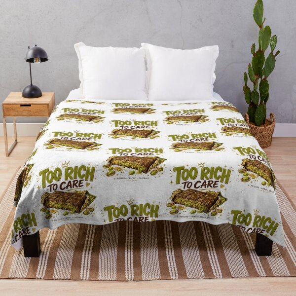 Item preview, Too Rich to Care | Luxury Dubai Chocolate Pistachio Design designed and sold by UUniqueIImprint.