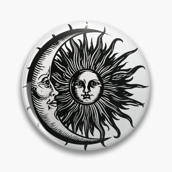 Item preview, Celestial Sun and Crescent Moon Intertwined Graphic designed and sold by TrendyGalaxy.