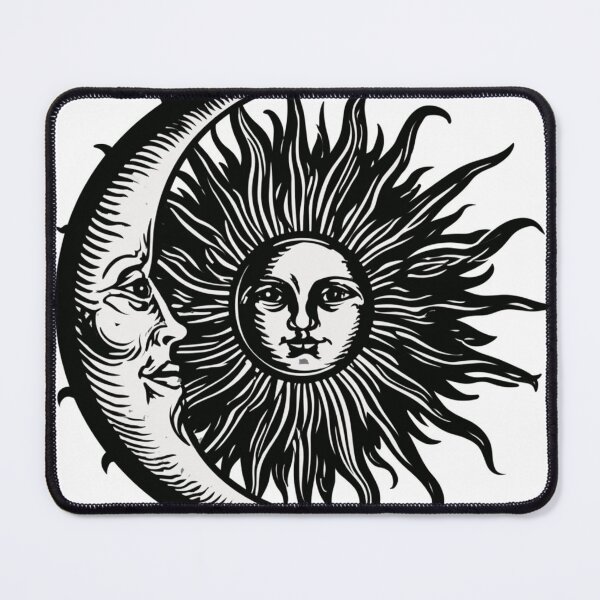 Item preview, Celestial Sun and Crescent Moon Intertwined Graphic designed and sold by TrendyGalaxy.
