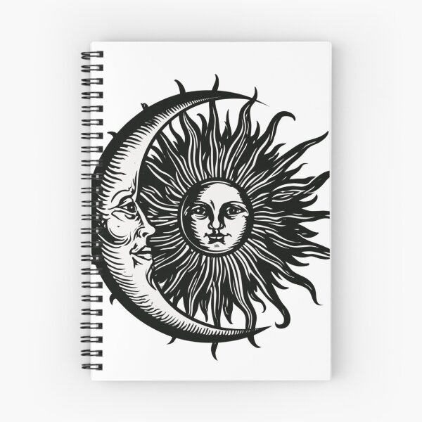 Item preview, Celestial Sun and Crescent Moon Intertwined Graphic designed and sold by TrendyGalaxy.