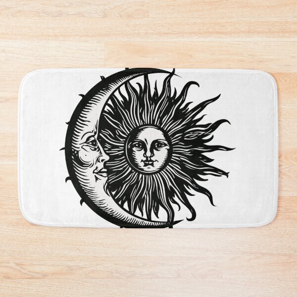 Item preview, Celestial Sun and Crescent Moon Intertwined Graphic designed and sold by TrendyGalaxy.