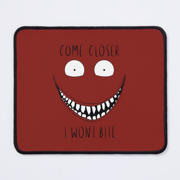 Item preview, Creepy Black and White Smiling Face with Scary Text designed and sold by ChantellaGF.