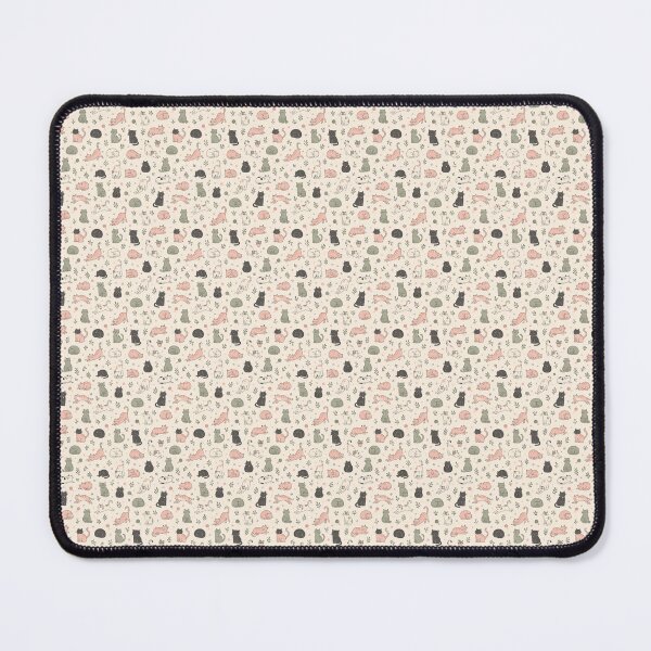 Item preview, Whisker Doodle Cute Cat Seamless Pattern Design designed and sold by Fanverse Merchandise.