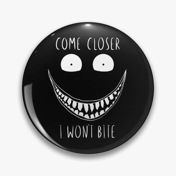 Item preview, Creepy Black and White Smiling Face with Scary Text designed and sold by ChantellaGF.