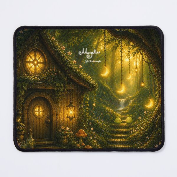 Item preview, Cozy Cottage in the Enchanted Mergle Forest designed and sold by Minimergle.