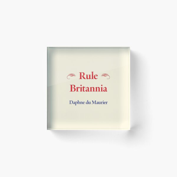 Item preview, Daphne du Maurier Rule Britannia English Novelist, Classic Literature designed and sold by CharlottePlaceArt.